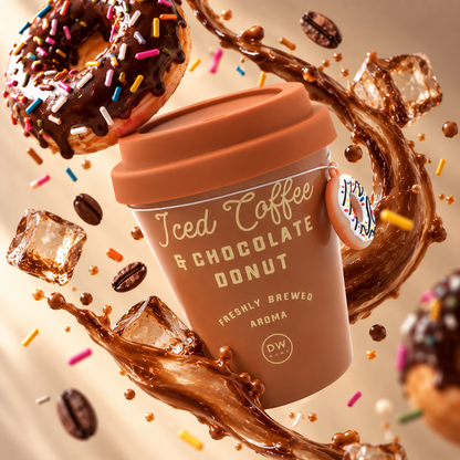 Iced Coffee & Chocolate Donut