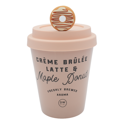 Creme Brulee Latte & Maple Donut